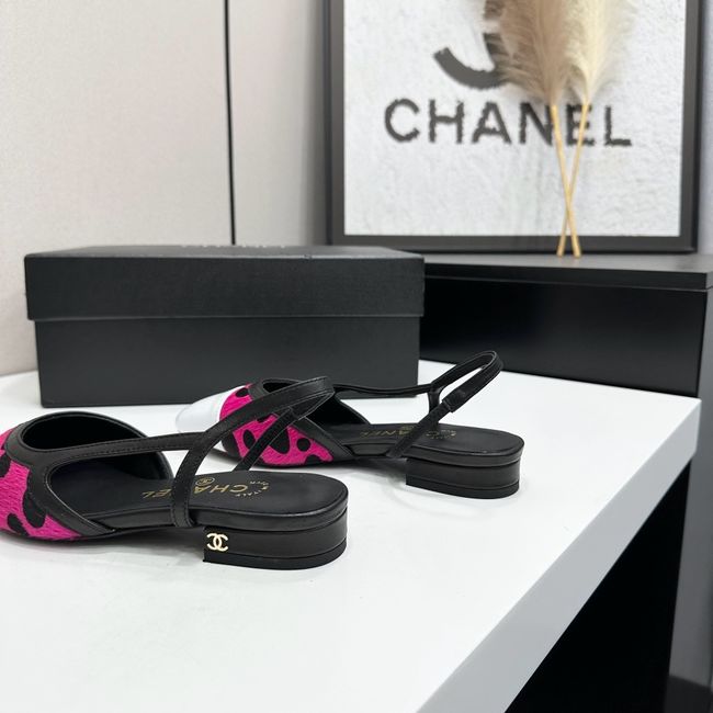 Chanel Slingbacks Lambskin & Mixed Fibers 65080-5 Chanel Slingbacks Lambskin & Mixed Fibers 65080-5