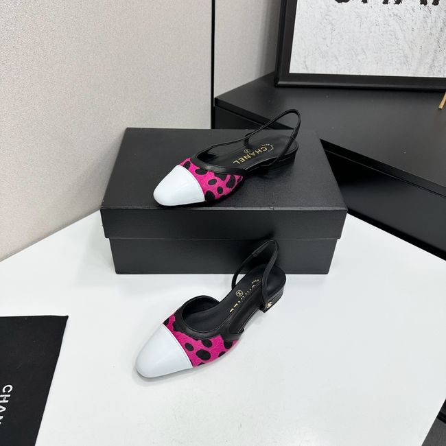 Chanel Slingbacks Lambskin & Mixed Fibers 65080-5 Chanel Slingbacks Lambskin & Mixed Fibers 65080-5