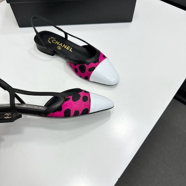 Chanel Slingbacks Lambskin & Mixed Fibers 65080-5 Chanel Slingbacks Lambskin & Mixed Fibers 65080-5