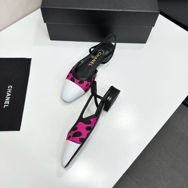 Chanel Slingbacks Lambskin & Mixed Fibers 65080-5 Chanel Slingbacks Lambskin & Mixed Fibers 65080-5