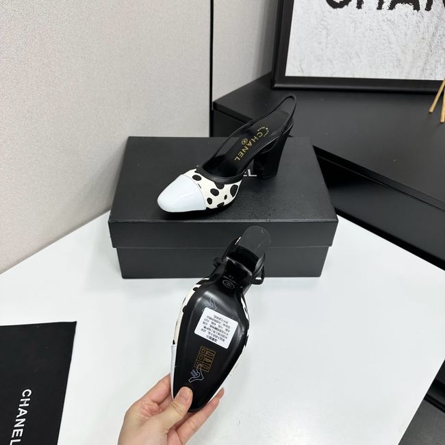 Chanel Slingbacks Lambskin & Mixed Fibers 90mm G47281-2 Chanel Slingbacks Lambskin & Mixed Fibers 90mm G47281-2