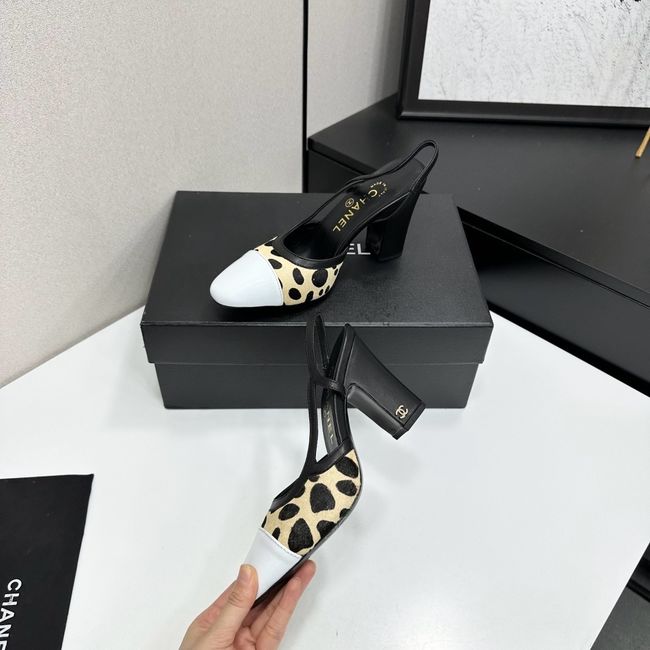 Chanel Slingbacks Lambskin & Mixed Fibers 90mm G47281-4 Chanel Slingbacks Lambskin & Mixed Fibers 90mm G47281-4