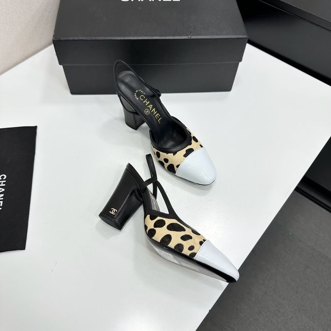 Chanel Slingbacks Lambskin & Mixed Fibers 90mm G47281-4 Chanel Slingbacks Lambskin & Mixed Fibers 90mm G47281-4
