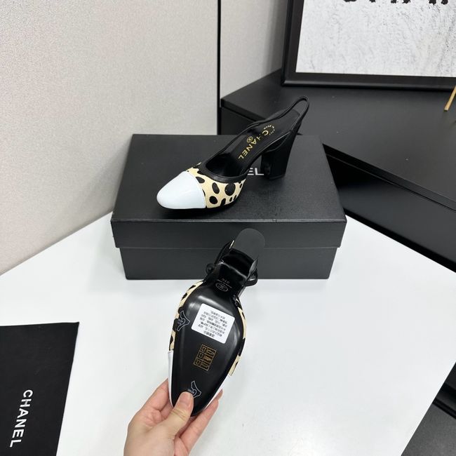 Chanel Slingbacks Lambskin & Mixed Fibers 90mm G47281-4 Chanel Slingbacks Lambskin & Mixed Fibers 90mm G47281-4