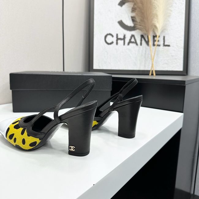 Chanel Slingbacks Lambskin & Mixed Fibers 90mm G47281-5 Chanel Slingbacks Lambskin & Mixed Fibers 90mm G47281-5