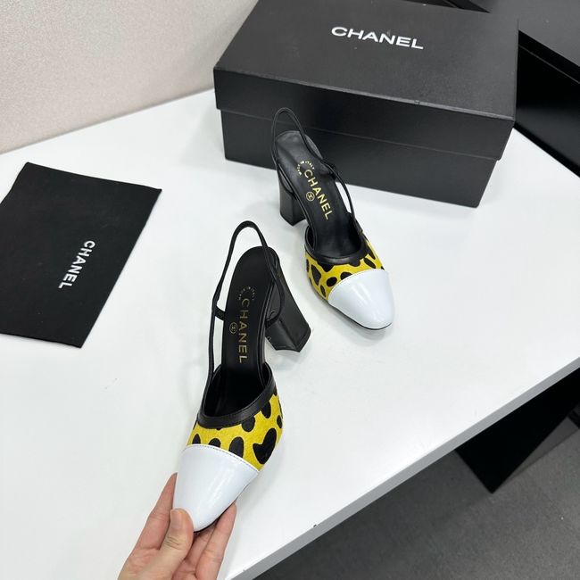Chanel Slingbacks Lambskin & Mixed Fibers 90mm G47281-5 Chanel Slingbacks Lambskin & Mixed Fibers 90mm G47281-5