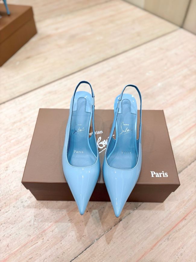 Christian Louboutin Slingbacks Lambskin 8.5CM 65078-10 Christian Louboutin Slingbacks Lambskin 8.5CM 65078-10