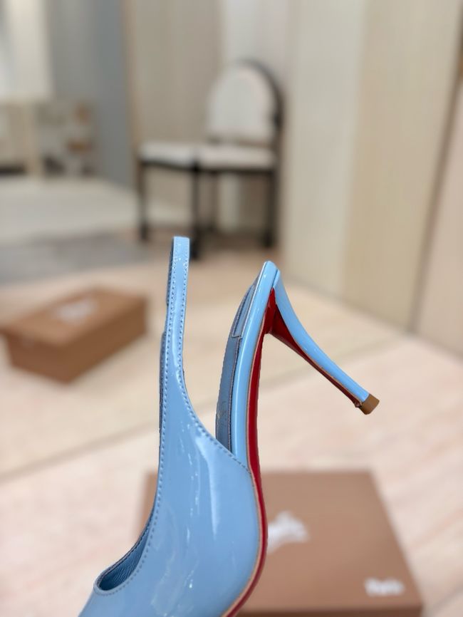 Christian Louboutin Slingbacks Lambskin 8.5CM 65078-10 Christian Louboutin Slingbacks Lambskin 8.5CM 65078-10
