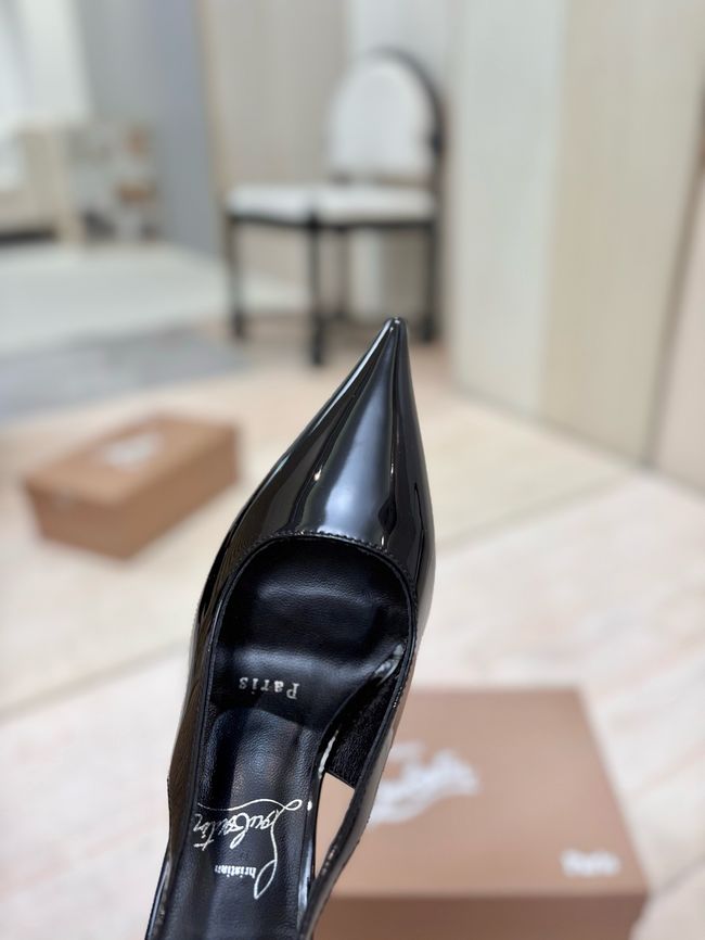 Christian Louboutin Slingbacks Lambskin 8.5CM 65078-7 Christian Louboutin Slingbacks Lambskin 8.5CM 65078-7