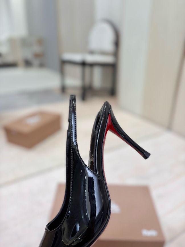 Christian Louboutin Slingbacks Lambskin 8.5CM 65078-7 Christian Louboutin Slingbacks Lambskin 8.5CM 65078-7