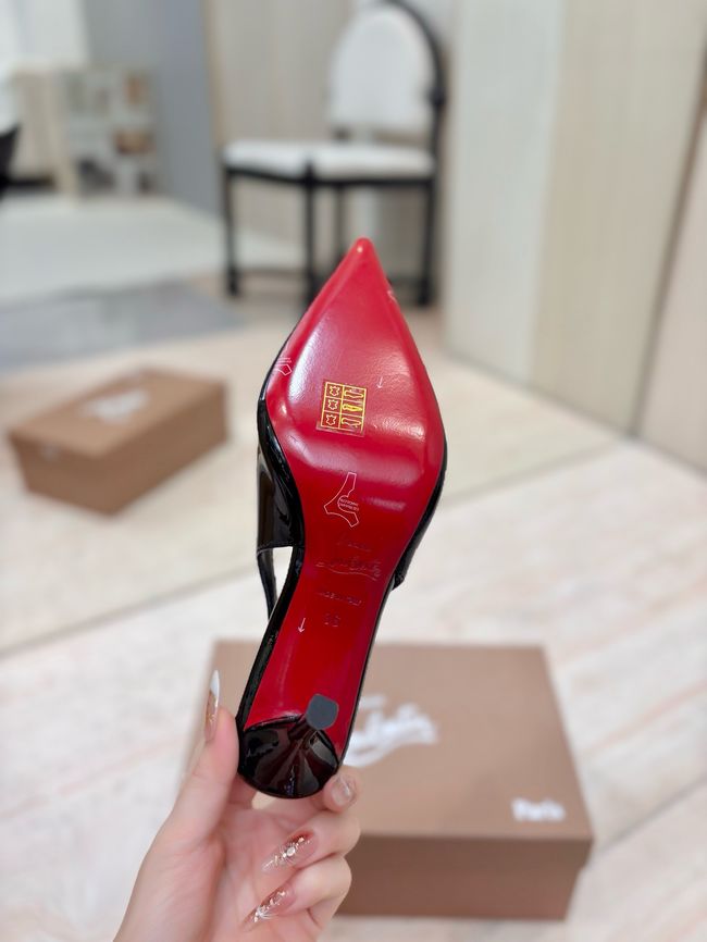 Christian Louboutin Slingbacks Lambskin 8.5CM 65078-7 Christian Louboutin Slingbacks Lambskin 8.5CM 65078-7
