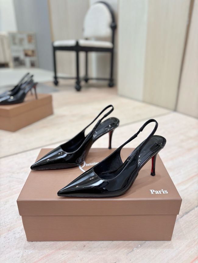 Christian Louboutin Slingbacks Lambskin 8.5CM 65078-7 Christian Louboutin Slingbacks Lambskin 8.5CM 65078-7