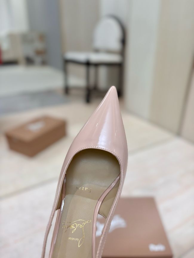 Christian Louboutin Slingbacks Lambskin 8.5CM 65078-9 Christian Louboutin Slingbacks Lambskin 8.5CM 65078-9