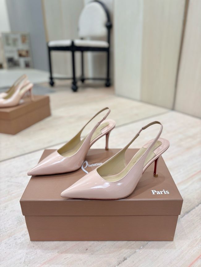 Christian Louboutin Slingbacks Lambskin 8.5CM 65078-9 Christian Louboutin Slingbacks Lambskin 8.5CM 65078-9
