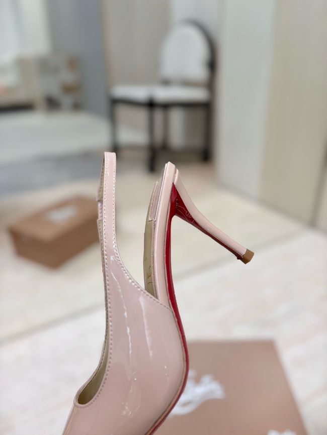 Christian Louboutin Slingbacks Lambskin 8.5CM 65078-9 Christian Louboutin Slingbacks Lambskin 8.5CM 65078-9