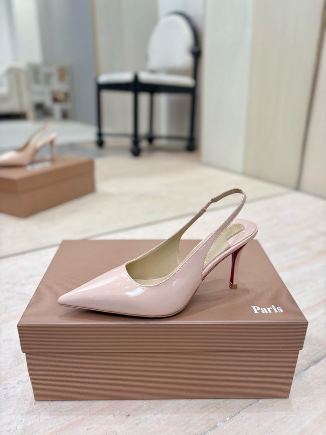 Christian Louboutin Slingbacks Lambskin 8.5CM 65078-9 Christian Louboutin Slingbacks Lambskin 8.5CM 65078-9