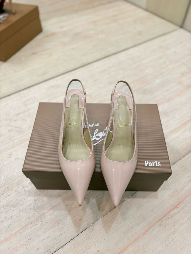Christian Louboutin Slingbacks Lambskin 8.5CM 65078-9 Christian Louboutin Slingbacks Lambskin 8.5CM 65078-9