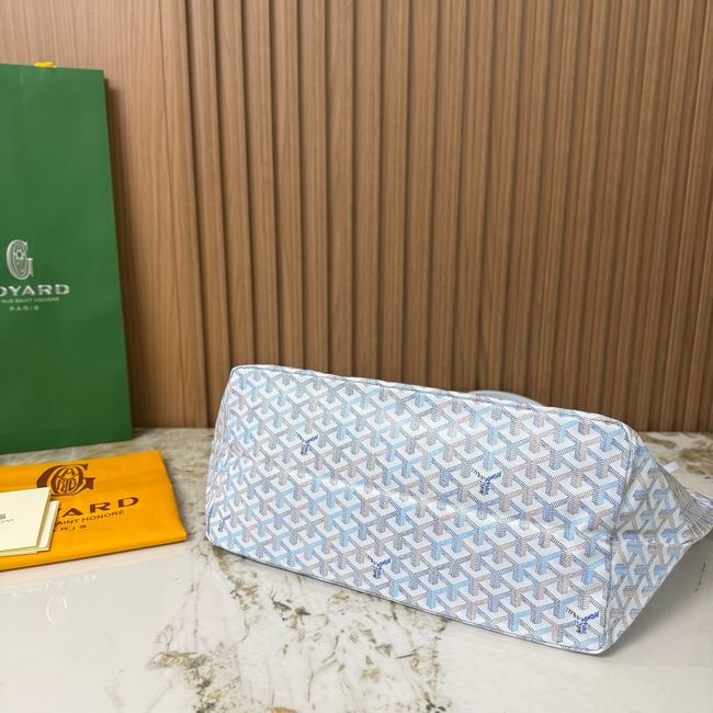 Goyard Goyardine canvas & Chevroches calfskin Large bag CL09P LIGHT BLUE Goyard Goyardine canvas & Chevroches calfskin Large bag CL09P LIGHT BLUE