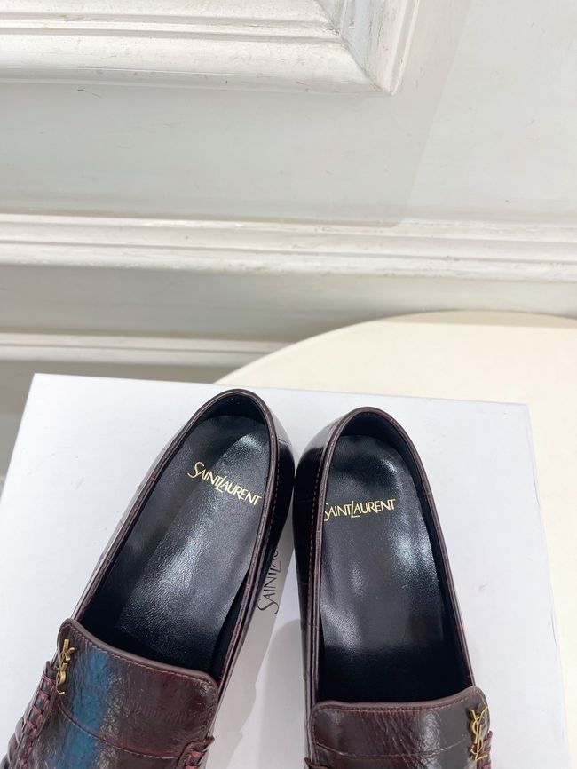 Yves saint Laurent LE LOAFER supple in shiny leather 818908-7 Yves saint Laurent LE LOAFER supple in shiny leather 818908-7