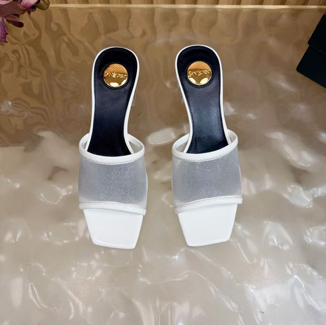Yves saint Laurent SIP mule sandals in mesh and python 67092-7 Yves saint Laurent SIP mule sandals in mesh and python 67092-7