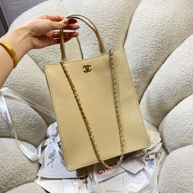 Chanel Small Shopping Bag AS6452 Dark Beige Chanel Small Shopping Bag AS6452 Dark Beige