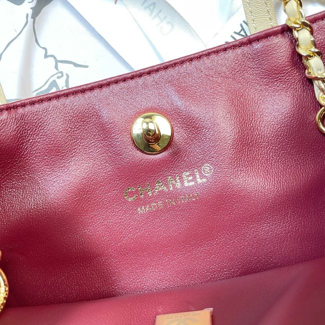 Chanel Small Shopping Bag AS6452 Dark Beige Chanel Small Shopping Bag AS6452 Dark Beige