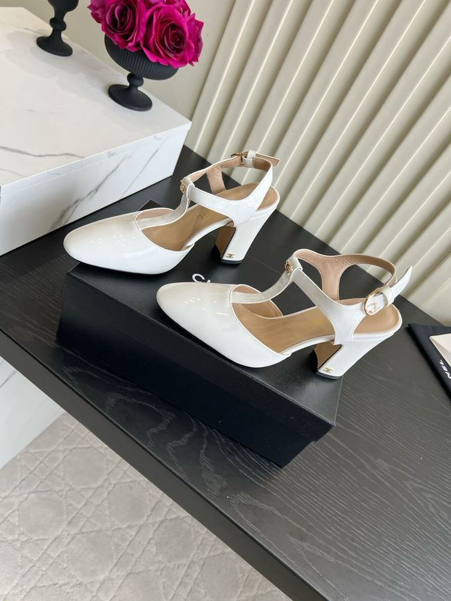 Chanel Lambskin Mary Janes high heels 8.5CM 64104-1 Chanel Lambskin Mary Janes high heels 8.5CM 64104-1