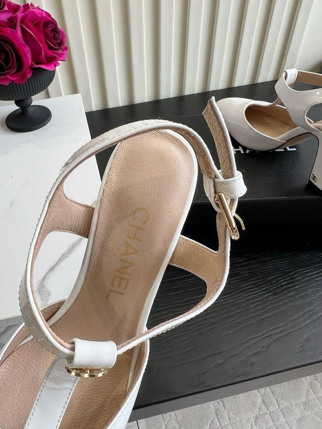 Chanel Lambskin Mary Janes high heels 8.5CM 64104-1 Chanel Lambskin Mary Janes high heels 8.5CM 64104-1