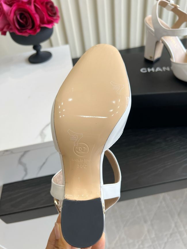 Chanel Lambskin Mary Janes high heels 8.5CM 64104-1 Chanel Lambskin Mary Janes high heels 8.5CM 64104-1