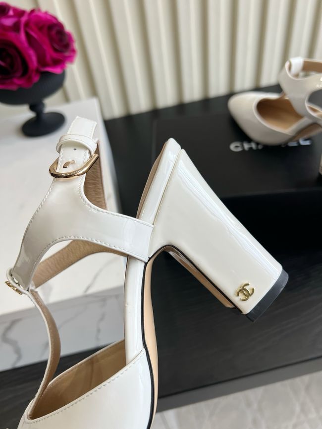 Chanel Lambskin Mary Janes high heels 8.5CM 64104-1 Chanel Lambskin Mary Janes high heels 8.5CM 64104-1