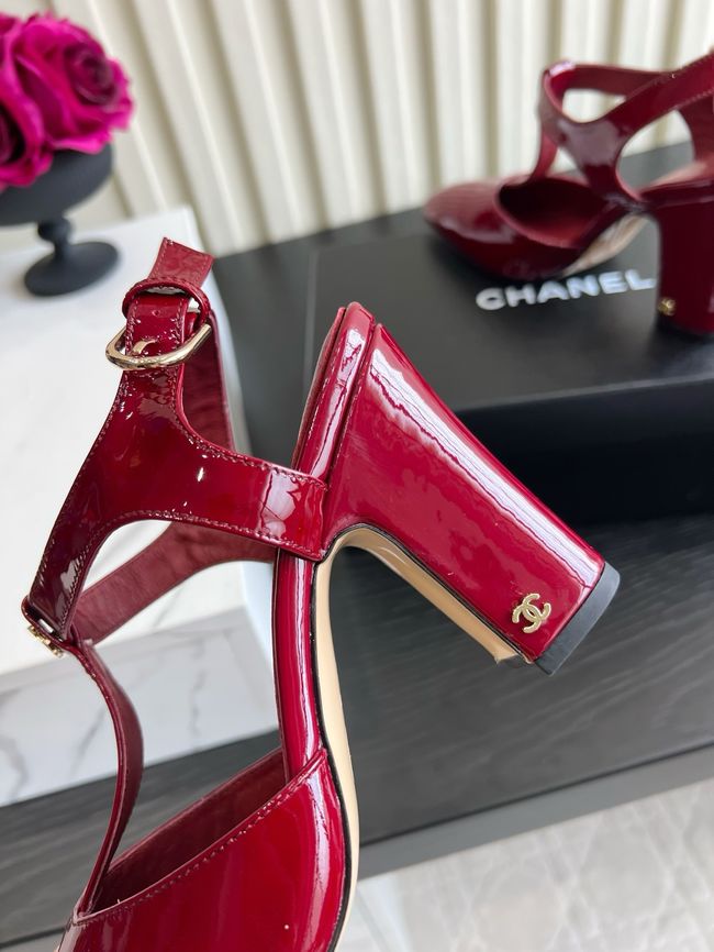 Chanel Lambskin Mary Janes high heels 8.5CM 64104-2 Chanel Lambskin Mary Janes high heels 8.5CM 64104-2