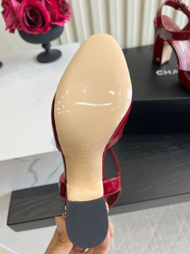 Chanel Lambskin Mary Janes high heels 8.5CM 64104-2 Chanel Lambskin Mary Janes high heels 8.5CM 64104-2