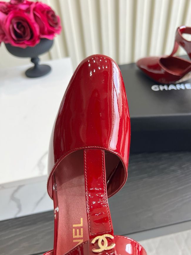 Chanel Lambskin Mary Janes high heels 8.5CM 64104-2 Chanel Lambskin Mary Janes high heels 8.5CM 64104-2