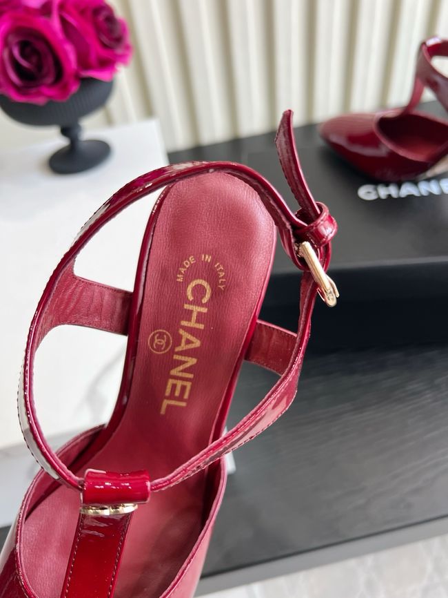 Chanel Lambskin Mary Janes high heels 8.5CM 64104-2 Chanel Lambskin Mary Janes high heels 8.5CM 64104-2