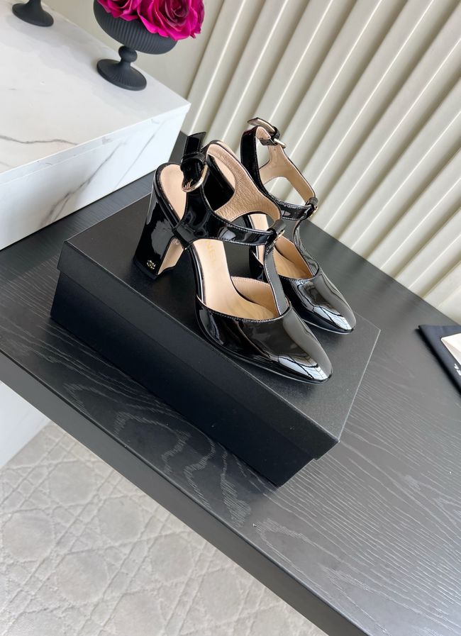 Chanel Lambskin Mary Janes high heels 8.5CM 64104-3 Chanel Lambskin Mary Janes high heels 8.5CM 64104-3