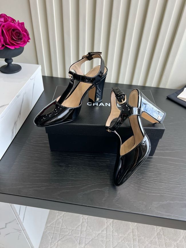 Chanel Lambskin Mary Janes high heels 8.5CM 64104-3 Chanel Lambskin Mary Janes high heels 8.5CM 64104-3