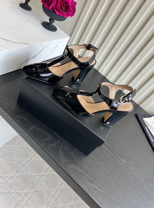 Chanel Lambskin Mary Janes high heels 8.5CM 64104-3 Chanel Lambskin Mary Janes high heels 8.5CM 64104-3