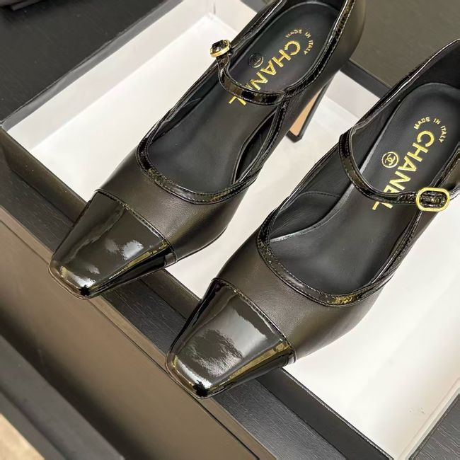 Chanel Lambskin Mary Janes high heels 8.5CM 64105-1 Chanel Lambskin Mary Janes high heels 8.5CM 64105-1