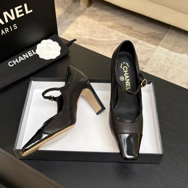 Chanel Lambskin Mary Janes high heels 8.5CM 64105-1 Chanel Lambskin Mary Janes high heels 8.5CM 64105-1