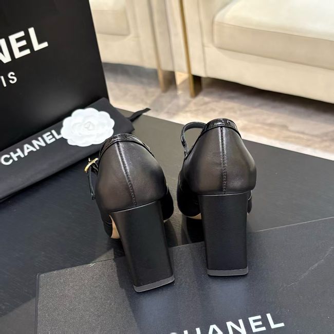 Chanel Lambskin Mary Janes high heels 8.5CM 64105-1 Chanel Lambskin Mary Janes high heels 8.5CM 64105-1