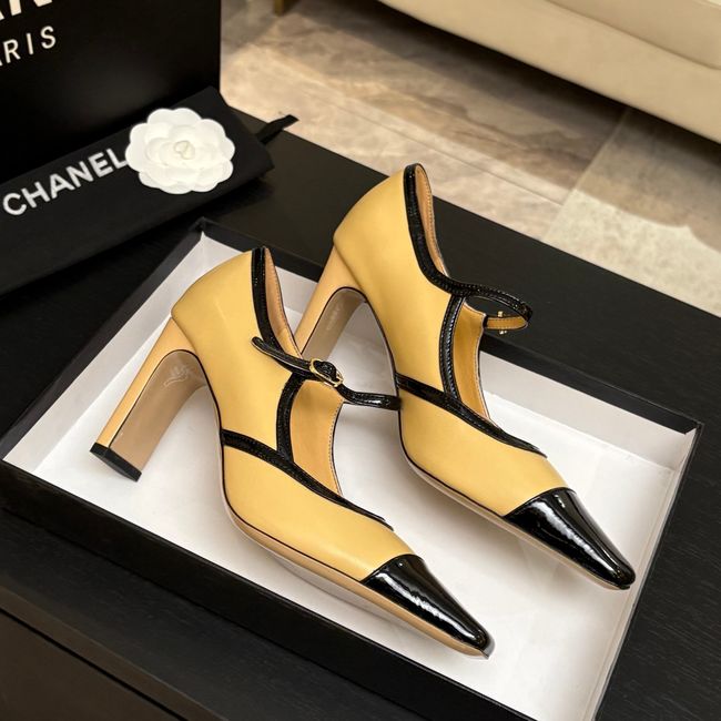 Chanel Lambskin Mary Janes high heels 8.5CM 64105-2 Chanel Lambskin Mary Janes high heels 8.5CM 64105-2