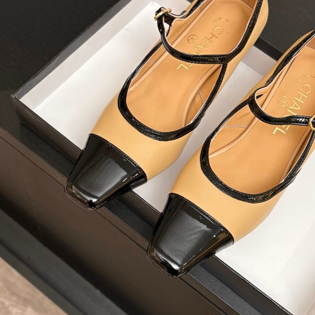 Chanel Lambskin Mary Janes high heels 8.5CM 64105-2 Chanel Lambskin Mary Janes high heels 8.5CM 64105-2