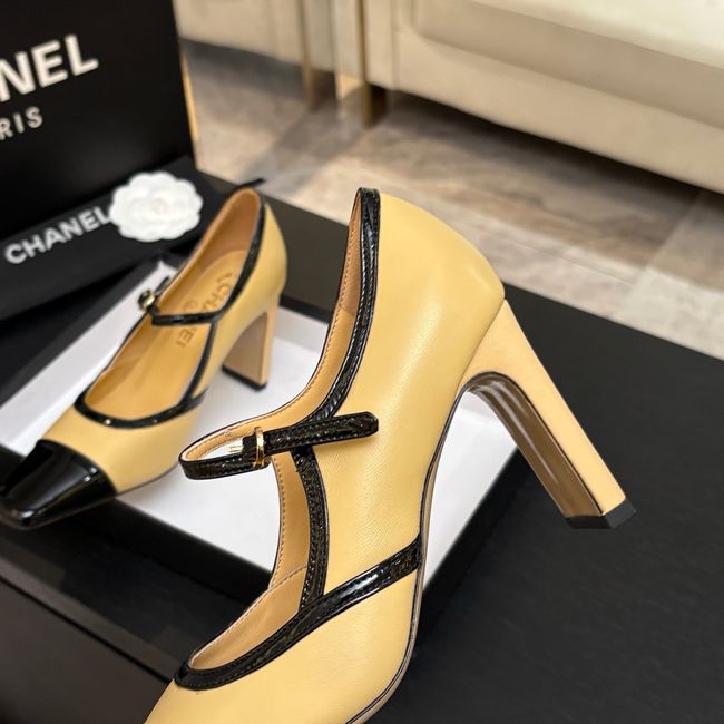 Chanel Lambskin Mary Janes high heels 8.5CM 64105-2 Chanel Lambskin Mary Janes high heels 8.5CM 64105-2
