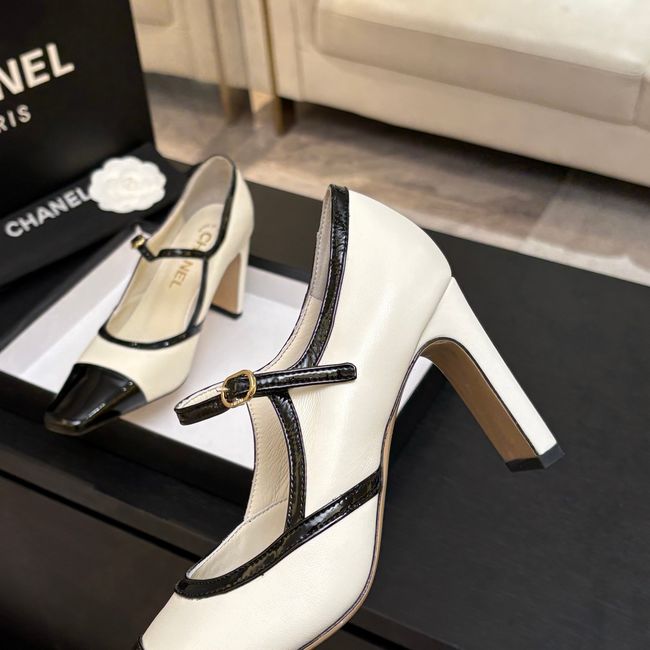 Chanel Lambskin Mary Janes high heels 8.5CM 64105-3 Chanel Lambskin Mary Janes high heels 8.5CM 64105-3