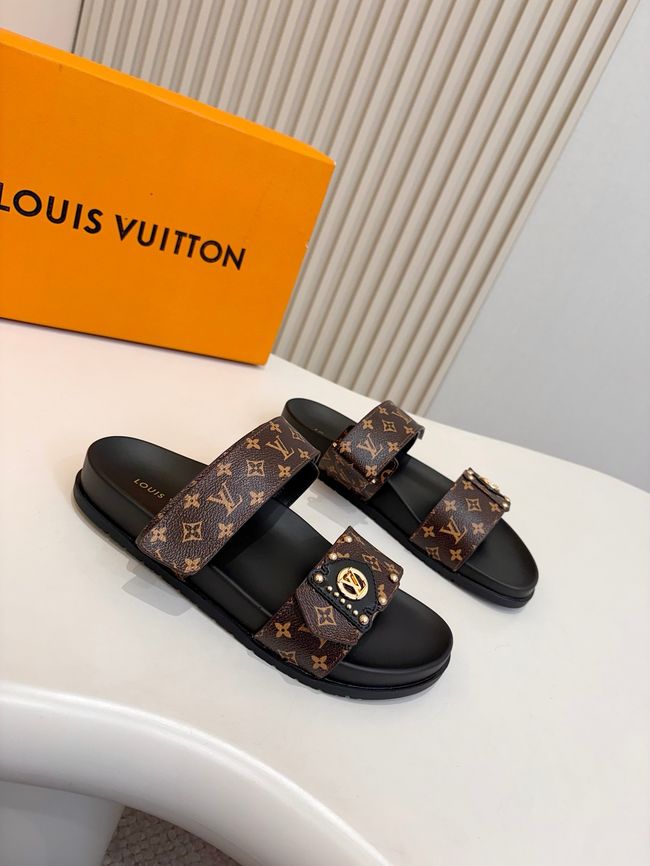 Louis Vuitton Bom Dia Flat Comfort Mule 1ABVNC-6 Louis Vuitton Bom Dia Flat Comfort Mule 1ABVNC-6