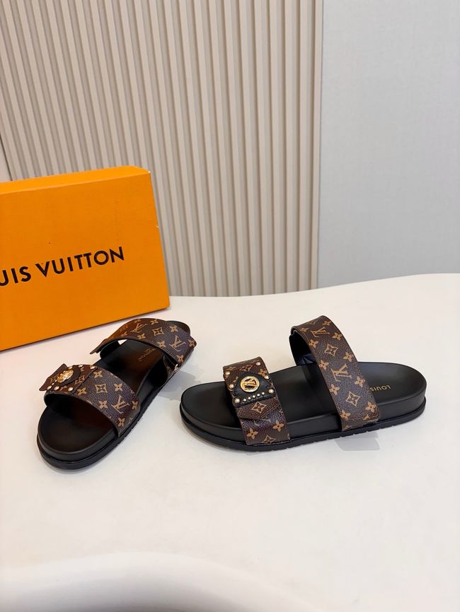 Louis Vuitton Bom Dia Flat Comfort Mule 1ABVNC-6 Louis Vuitton Bom Dia Flat Comfort Mule 1ABVNC-6