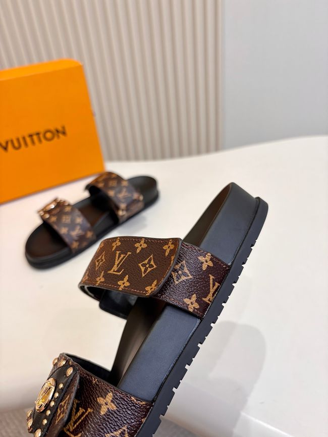 Louis Vuitton Bom Dia Flat Comfort Mule 1ABVNC-6 Louis Vuitton Bom Dia Flat Comfort Mule 1ABVNC-6