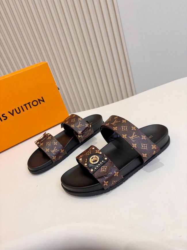 Louis Vuitton Bom Dia Flat Comfort Mule 1ABVNC-6 Louis Vuitton Bom Dia Flat Comfort Mule 1ABVNC-6
