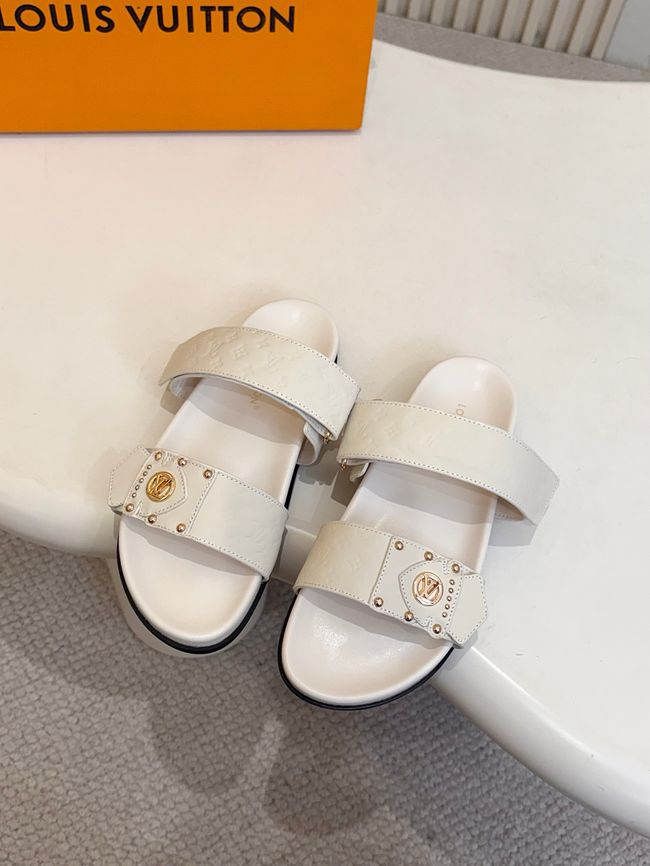 Louis Vuitton Bom Dia Flat Comfort Mule 1ABVNC-7 Louis Vuitton Bom Dia Flat Comfort Mule 1ABVNC-7