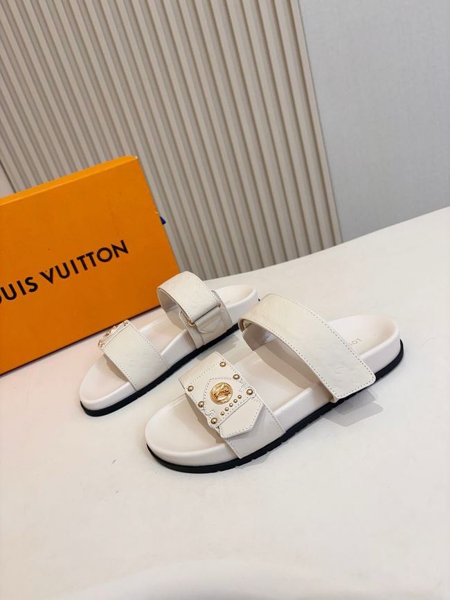 Louis Vuitton Bom Dia Flat Comfort Mule 1ABVNC-7 Louis Vuitton Bom Dia Flat Comfort Mule 1ABVNC-7